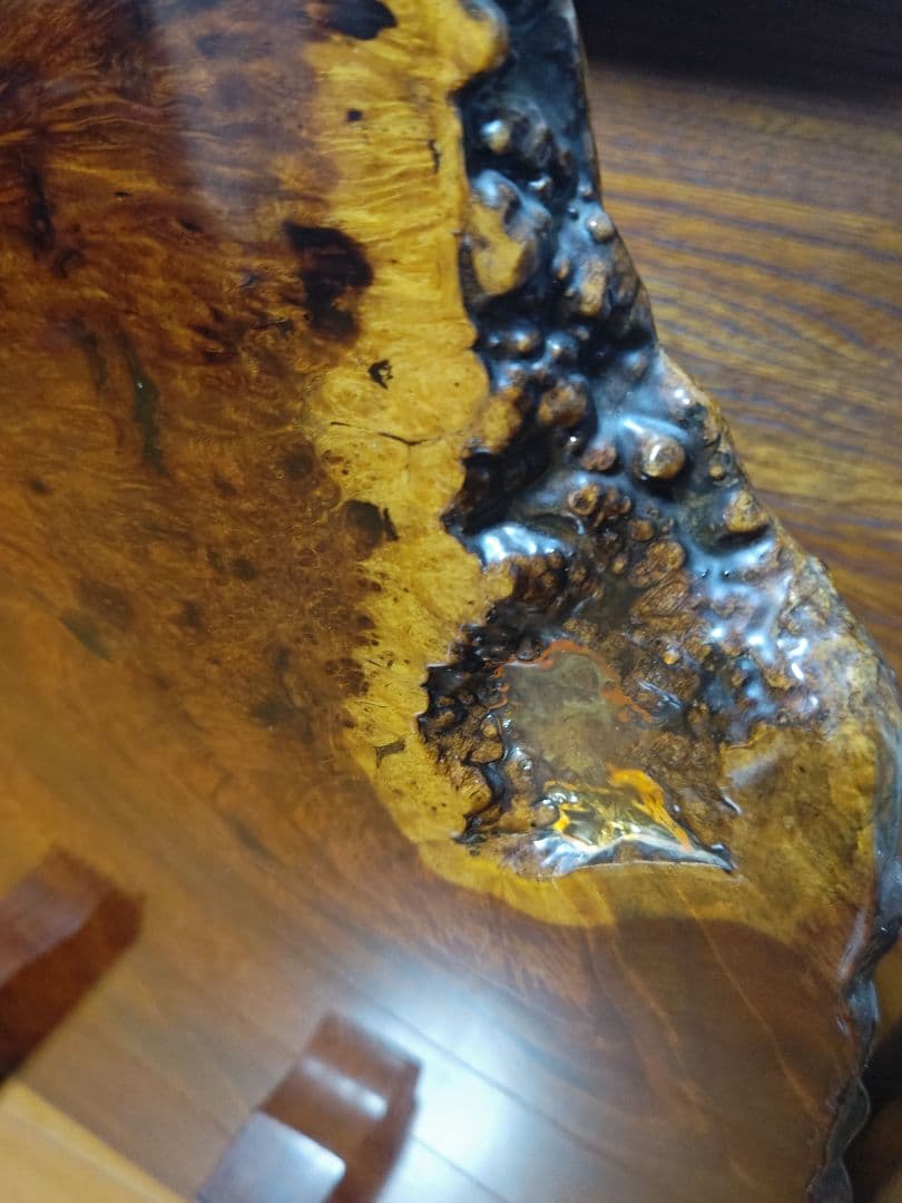 最終　美品　花梨　天然木1枚板　衝立(ついたて)