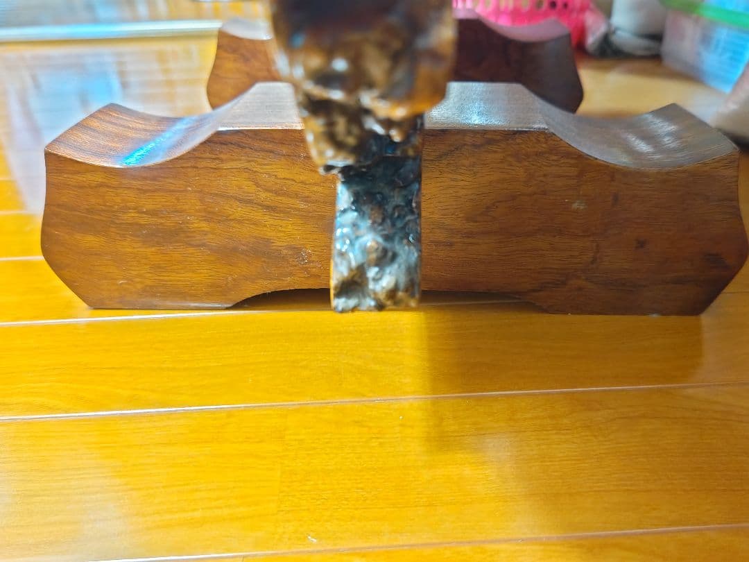 最終　美品　花梨　天然木1枚板　衝立(ついたて)