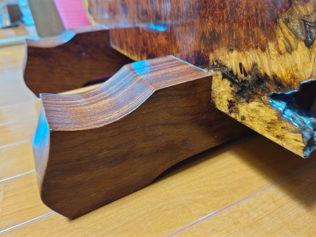 最終　美品　花梨　天然木1枚板　衝立(ついたて)