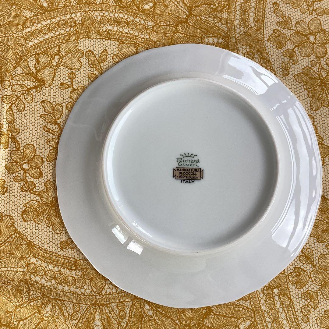 《リチャードジノリイタリアンフルーツ》ケーキ皿20cm 4枚セット