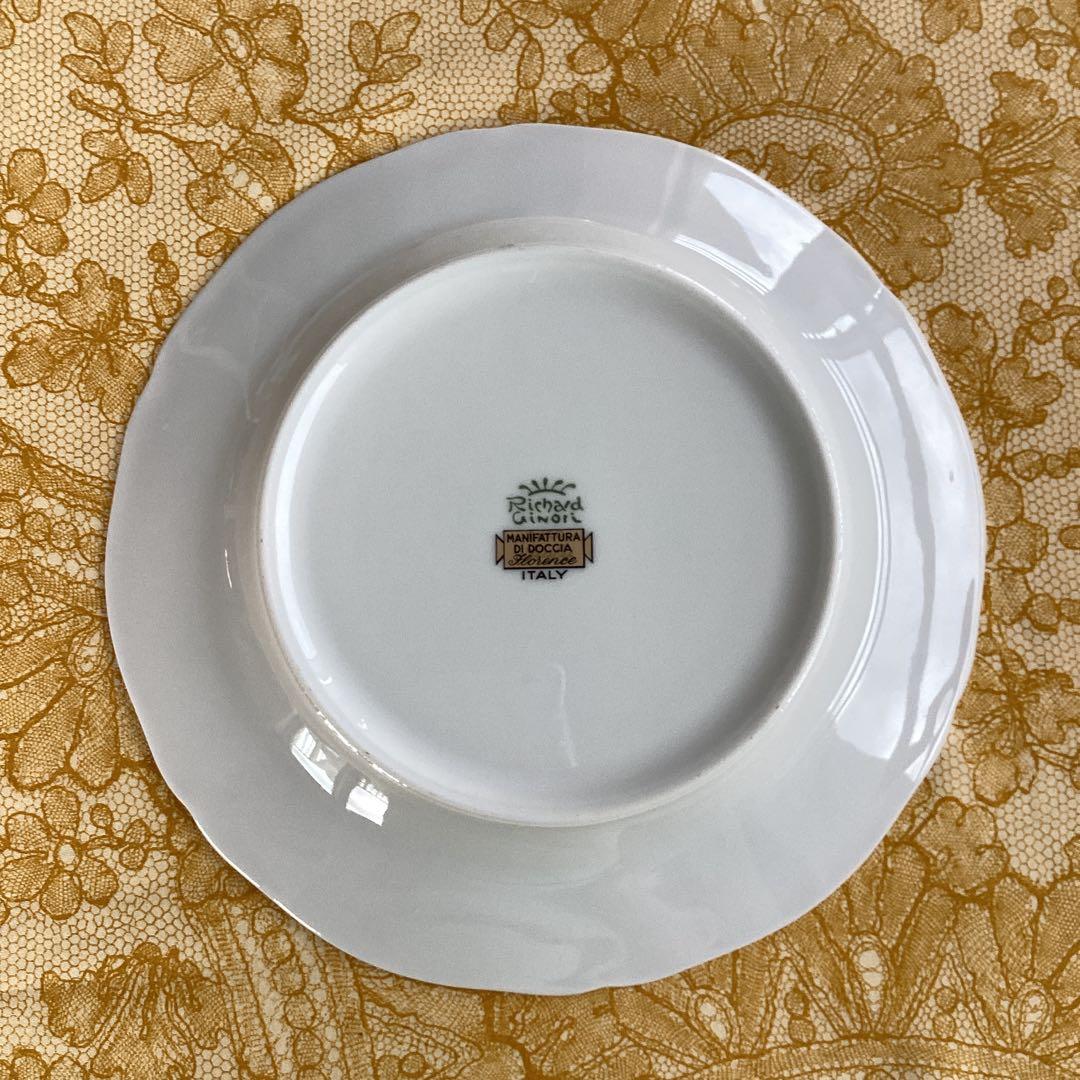 《リチャードジノリイタリアンフルーツ》ケーキ皿20cm 4枚セット