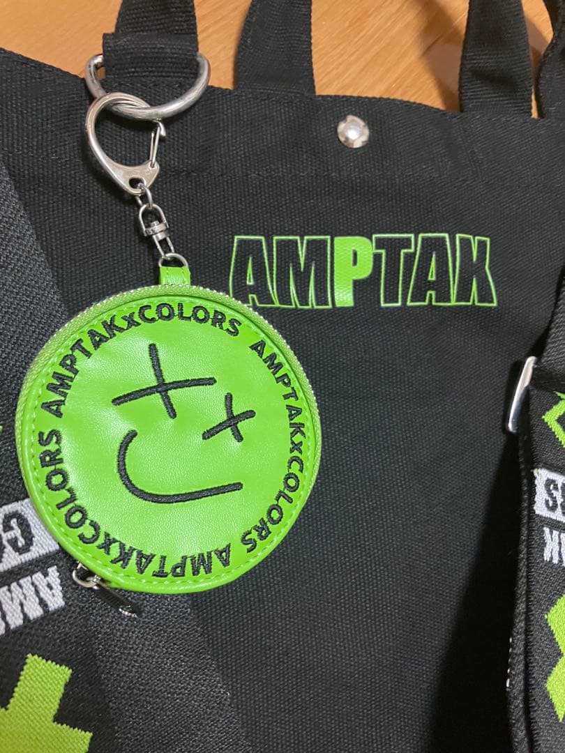 AMPTAKxCOLORS ぷりっつ ポーチ付き ショルダートート バッグ - メルカリ