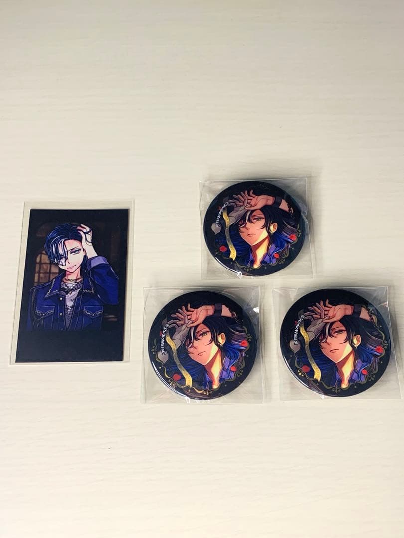 悪魔執事と黒い猫 あくねこ 4周年 箔押し 缶バッジ ボスキ 即購入