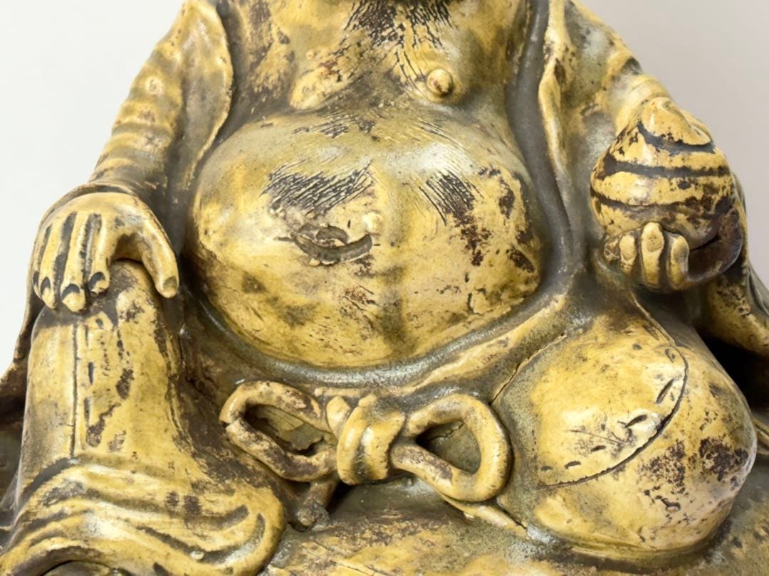 時代物 古黄瀬戸 布袋様 七福神 仏像 置物 縁起物 R7112348 - メルカリ