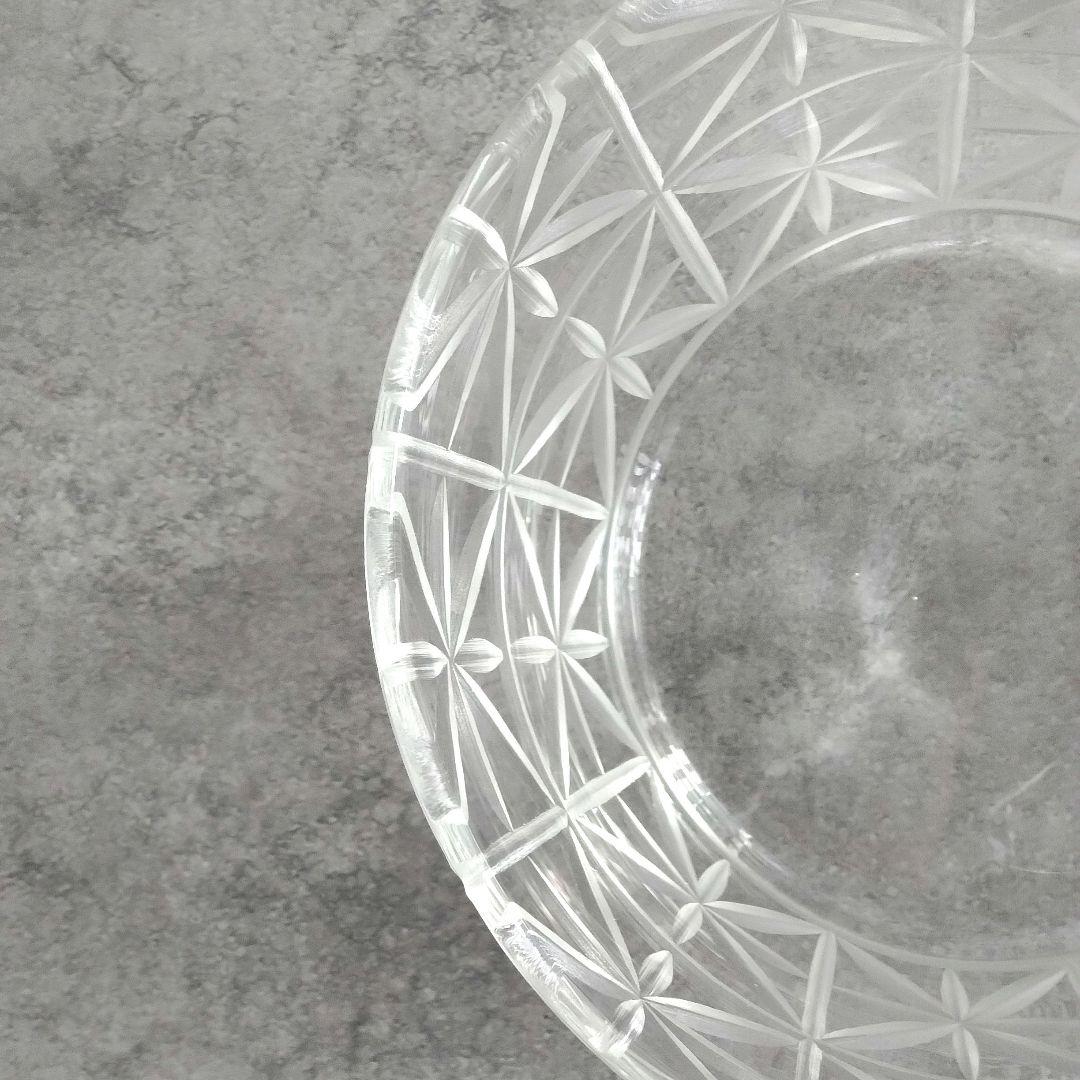 辻和美さん　花　ガラスボウル　切り子