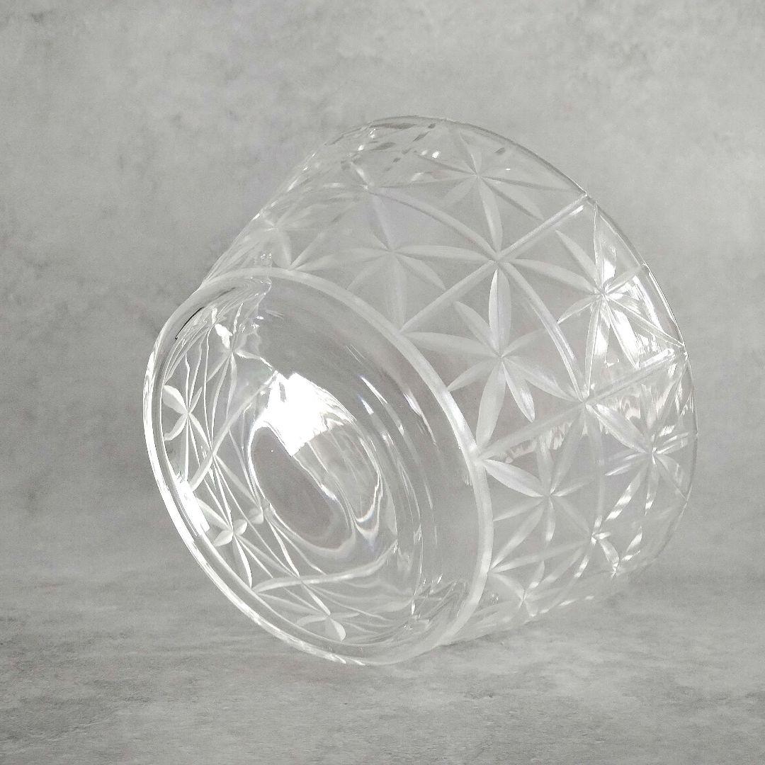 辻和美さん　花　ガラスボウル　切り子