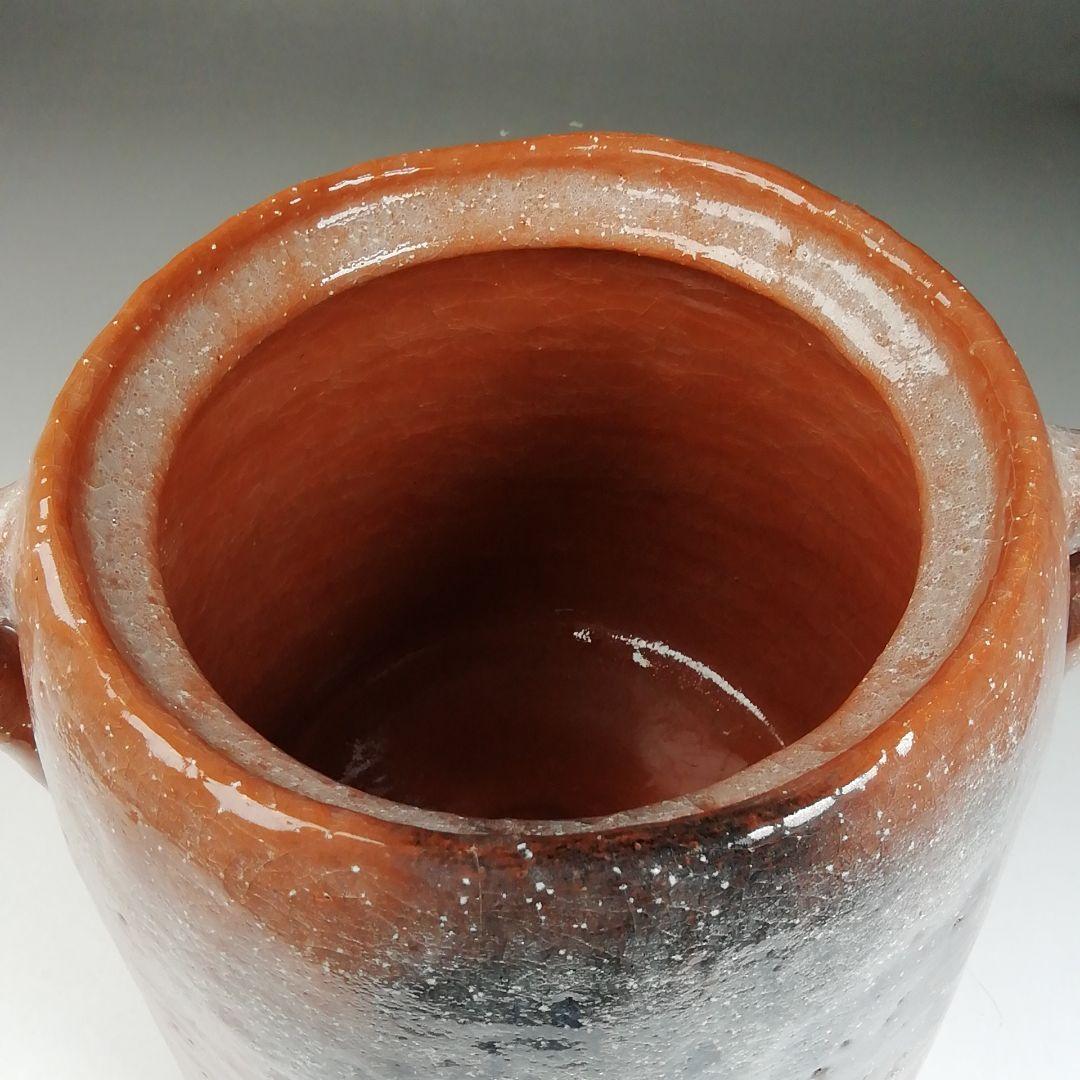 T994 水指 『赤楽 水指』『楽入 造』 共箱 茶道具