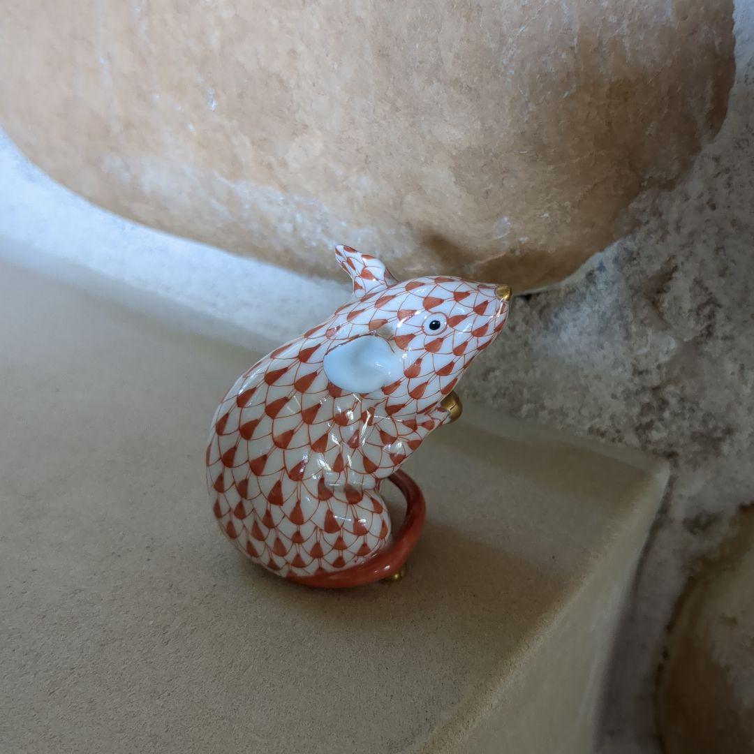 herend hvngary　ねずみ　子　陶磁器