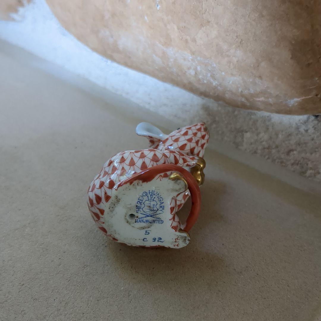 herend hvngary　ねずみ　子　陶磁器
