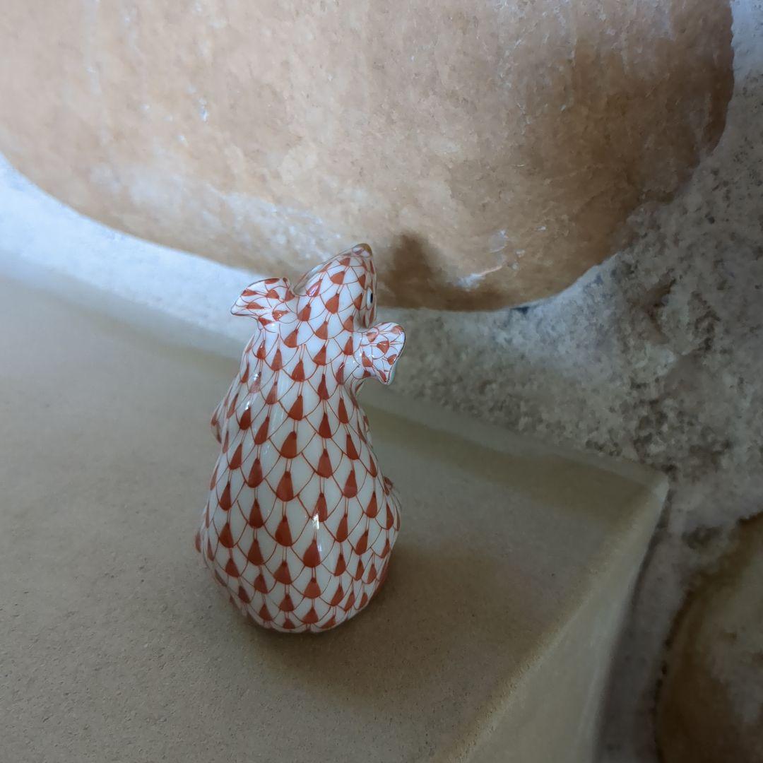 herend hvngary　ねずみ　子　陶磁器