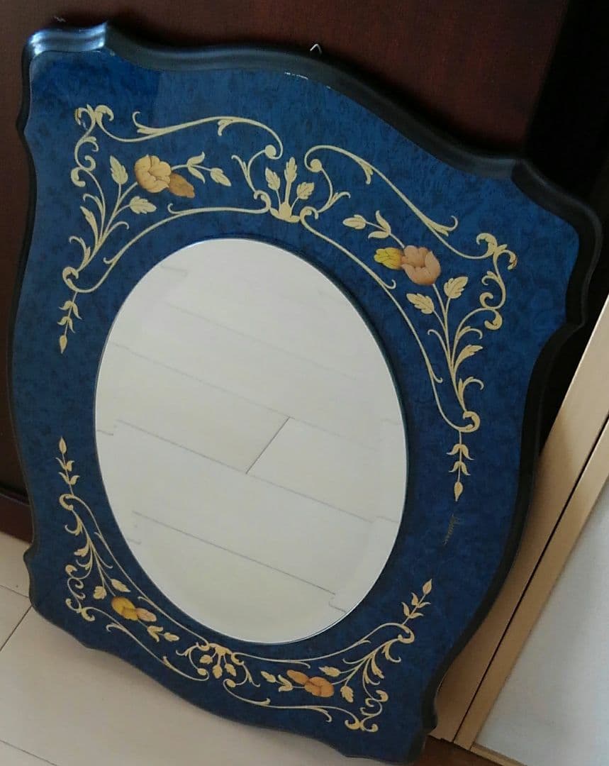 ドマン　ミラー　鏡　イタリア製　ドマンブランド象嵌細工