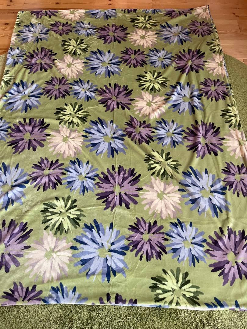 【ねこ】シビラ　コエテ　フランネル掛カバー　グリーン2枚セット