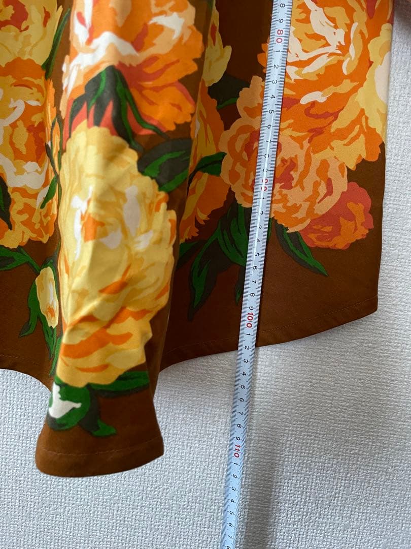 ハナイユキコ 花井幸子 エプロン ドレス ブラウン 新品 未使用 自宅保管品