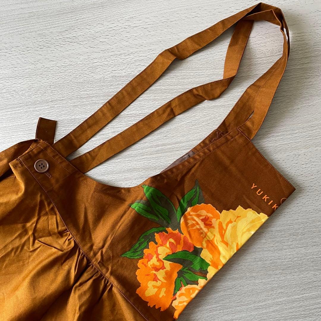 ハナイユキコ 花井幸子 エプロン ドレス ブラウン 新品 未使用 自宅保管品