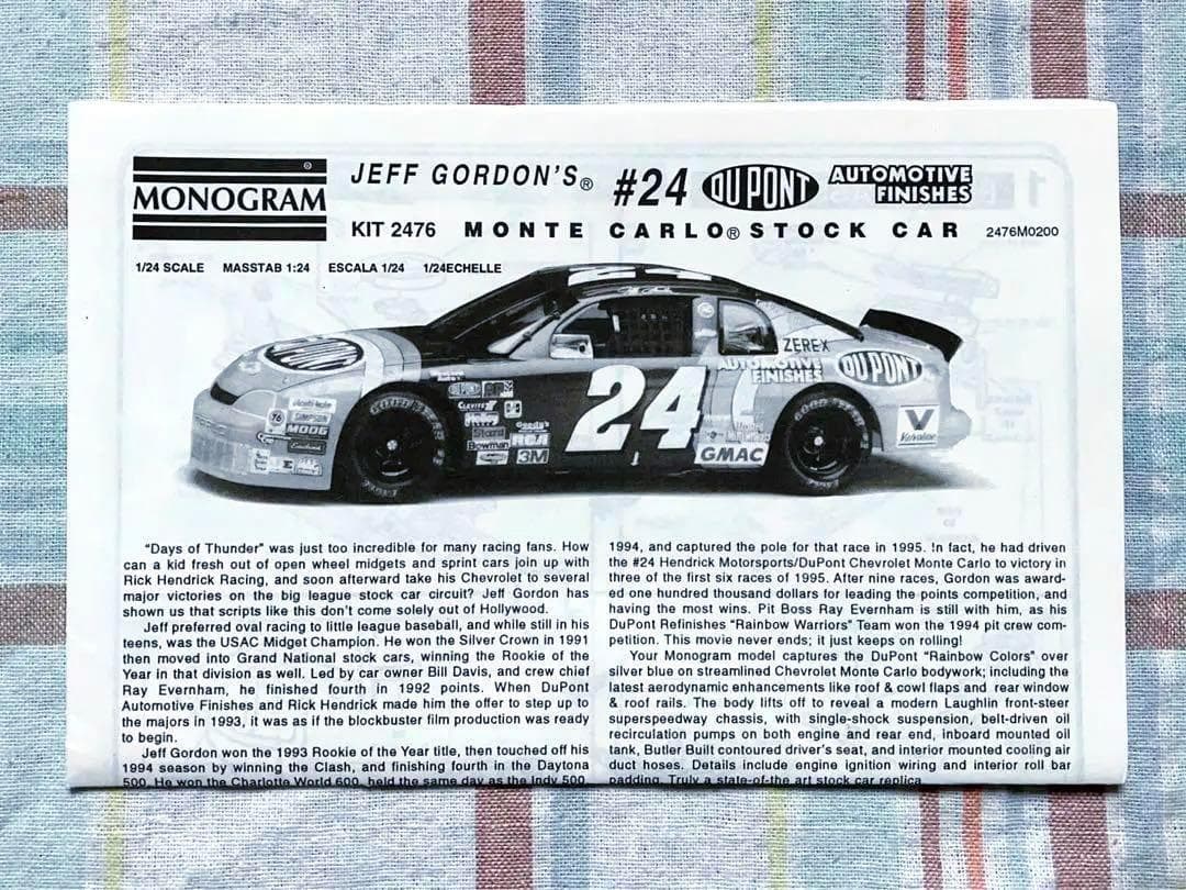 ヴィンテージ 当時モノ 1/24 モンテカルロ ジェフ・ゴードン 初