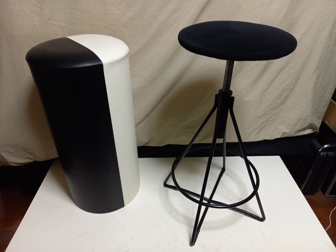 1980s　ポストモダン　モード　スペースエイジ　アイアン　メタル　昇降　チェア