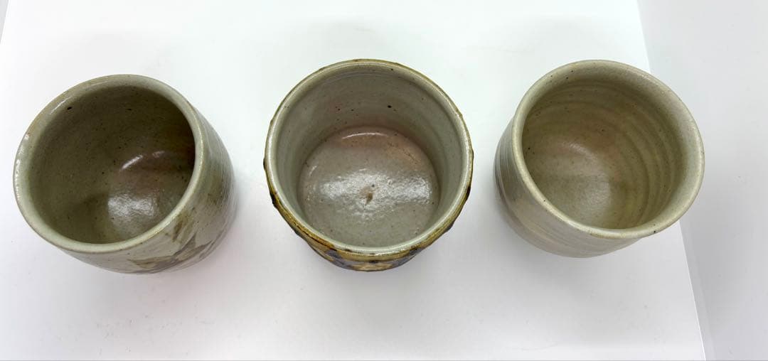 #《益子焼》湯呑み6客セット　【作家物】共箱付き