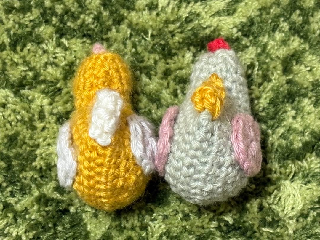 あみぐるみのニワトリさんマグネット