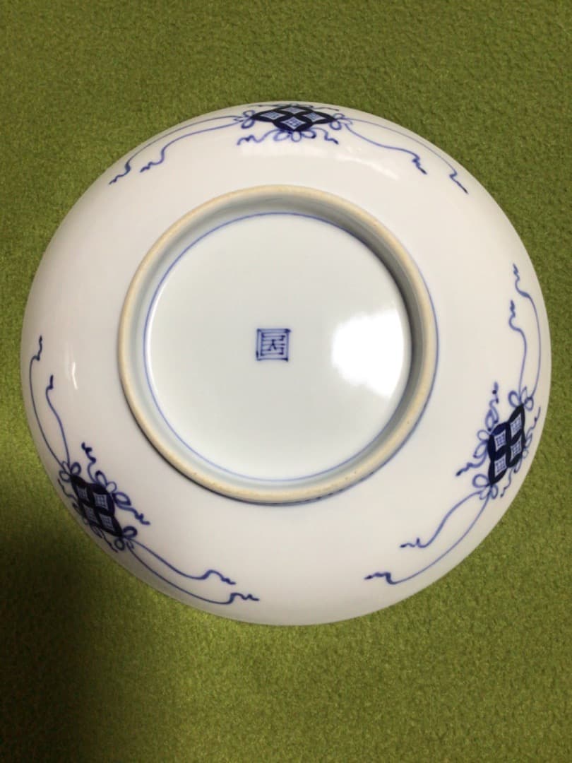 古伊万里　染付け六寸皿