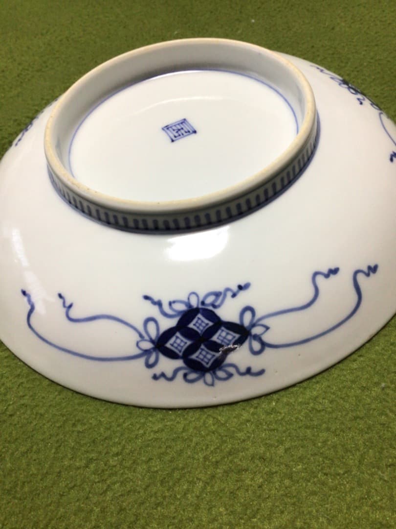 古伊万里　染付け六寸皿