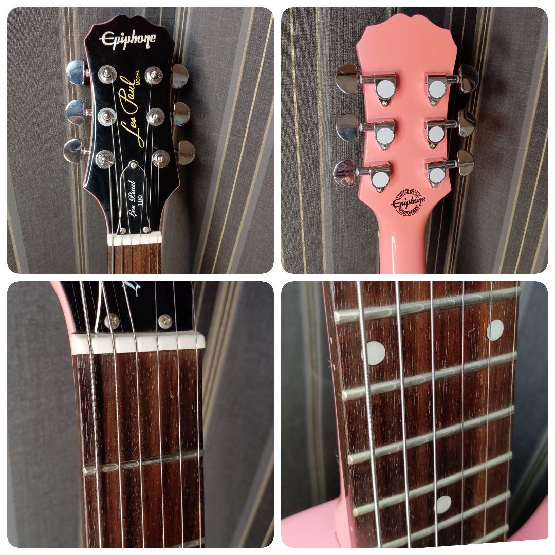 限定カラー ピンク Epiphone LesPaul 100 レスポール ギター