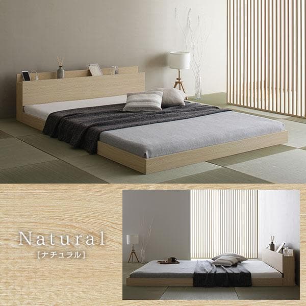 ベッド ナチュラル シングル ボンネルコイルマットレス付きds-2333122