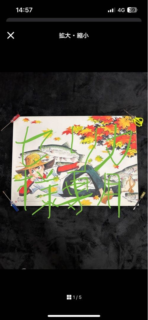 奥江一太「朱紫」、希少画集より、状態良好、新品高級額装付