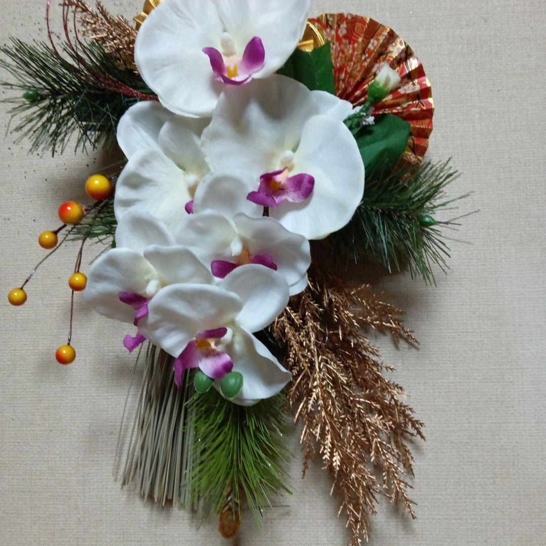 しめ縄リース　胡蝶蘭
