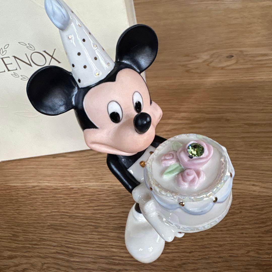 レノックス ディズニー ミッキー 置物 8月誕生石 - メルカリ