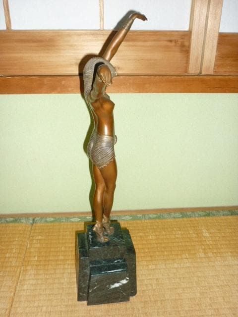 1930年頃定価40万◆D・H チパルス エジプトダンサー アールデコ ブロンズ