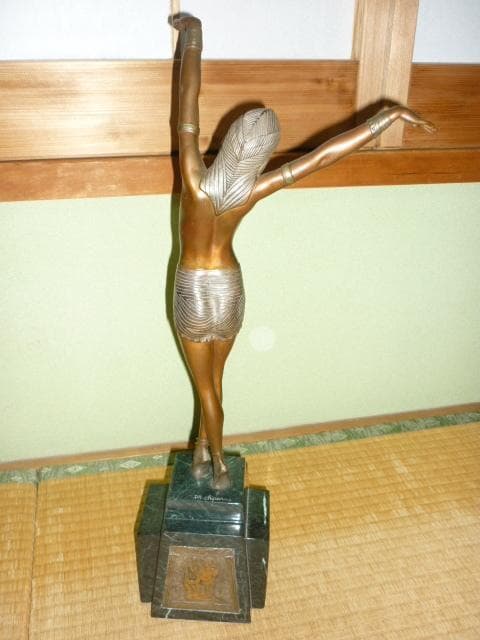 1930年頃定価40万◆D・H チパルス エジプトダンサー アールデコ ブロンズ