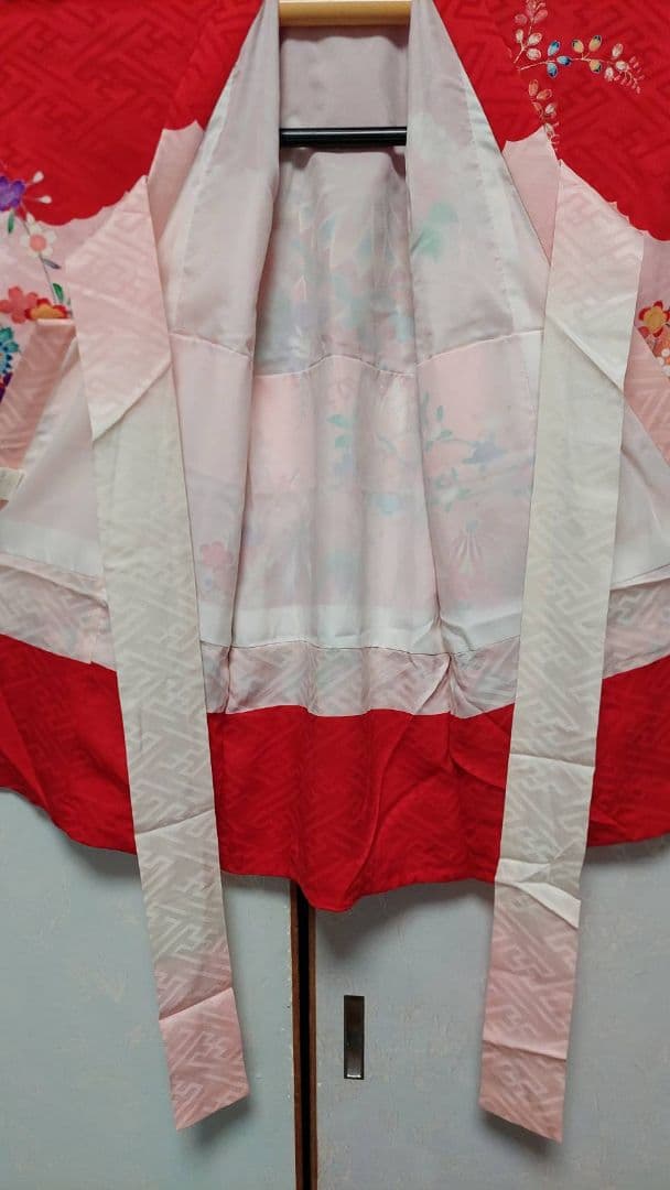 NA101アンティーク子供着物正絹七五三お宮参り着丈74センチ裄丈41センチ