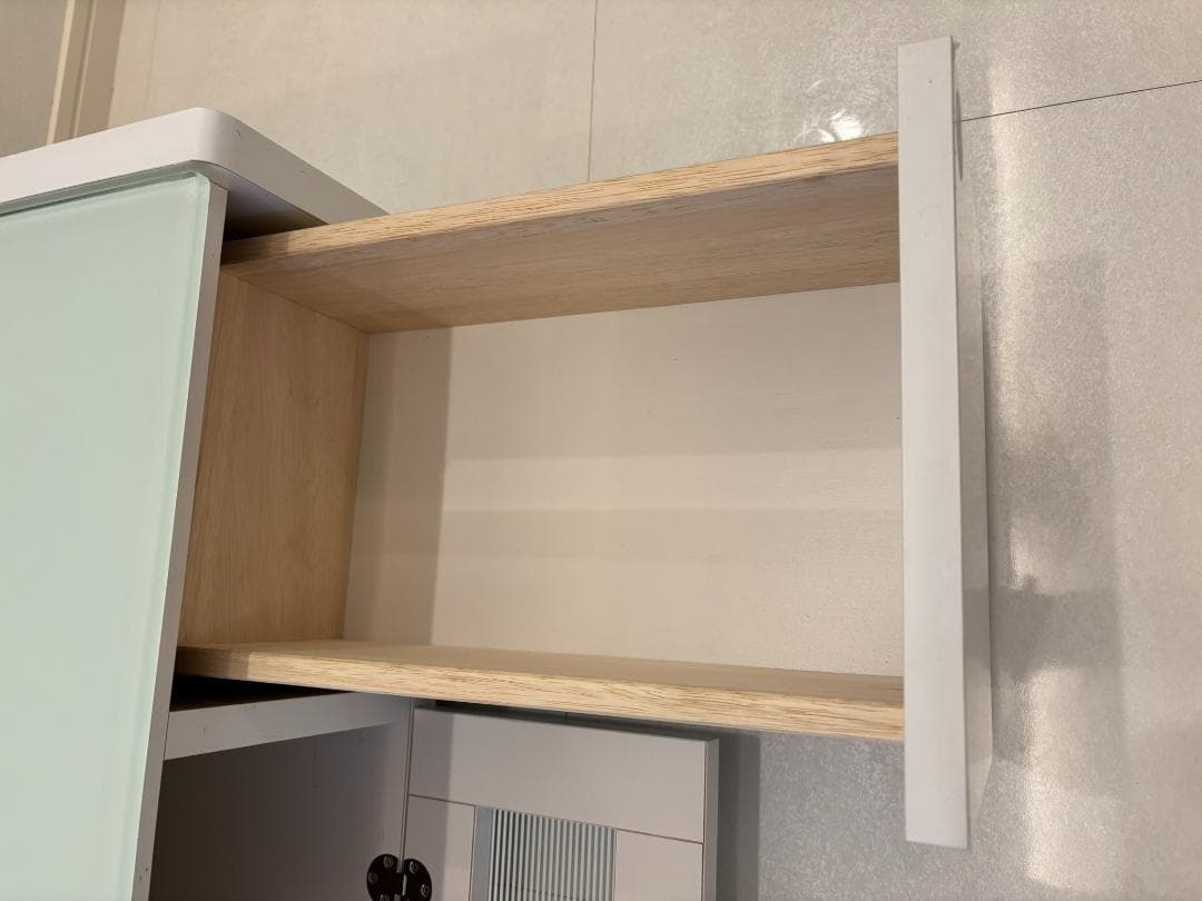 ホワイト ガラス天板 テレビボード 幅125cm【送料込み】