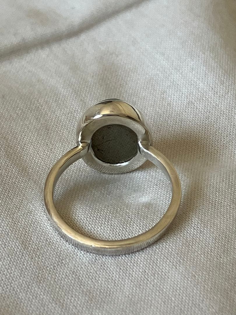 静寂を映す石」パイライト×SV950 リング（14号） - メルカリ