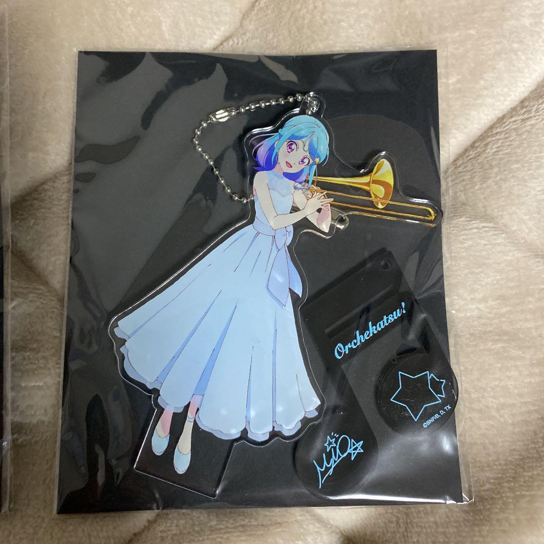 オケカツ！アクリルバッジスタンドキーホルダー　5種セット