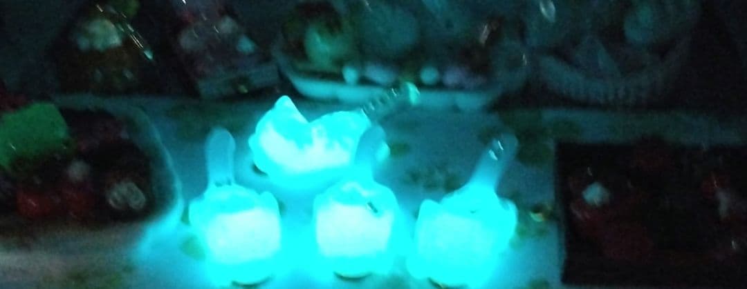 おまとめ中　ジャンピング猫　蓄光　 花　 　　　　　　フラワー　きらきら