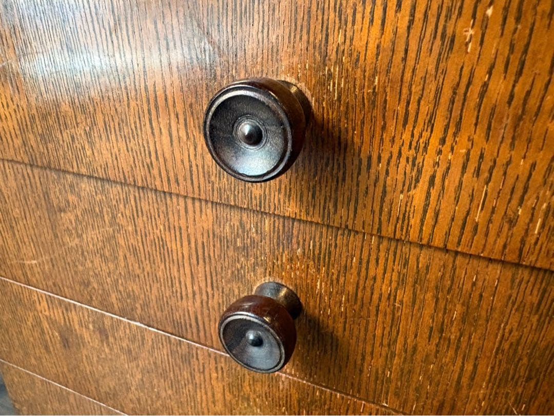 専用＊希少違い棚 小引き出し レコードチェスト キャビネット 昭和レトロ 当時物