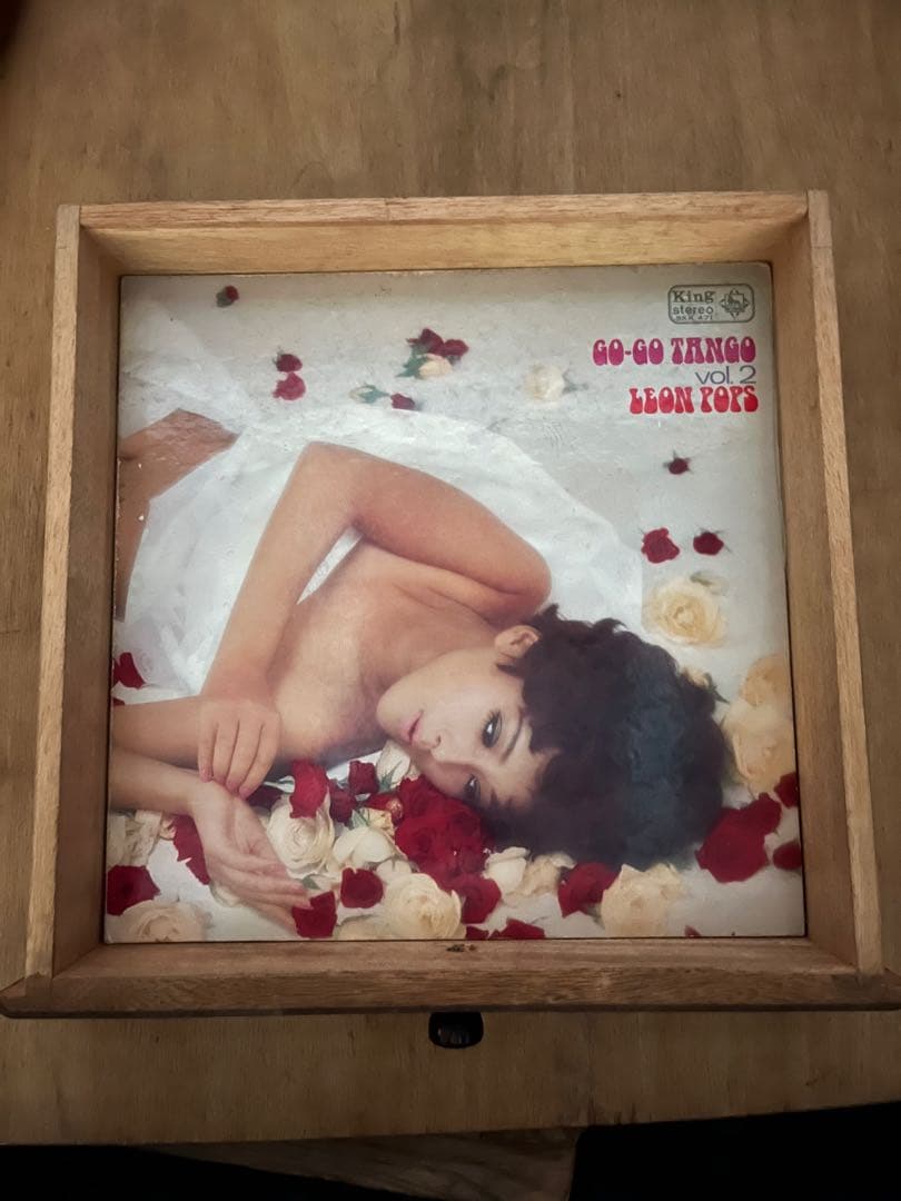 専用＊希少違い棚 小引き出し レコードチェスト キャビネット 昭和レトロ 当時物