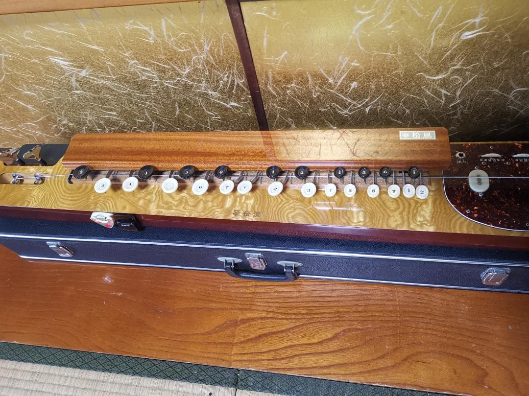 大正琴 琴伝流 ベース 松風 ハードケース＋コード(10M) 付