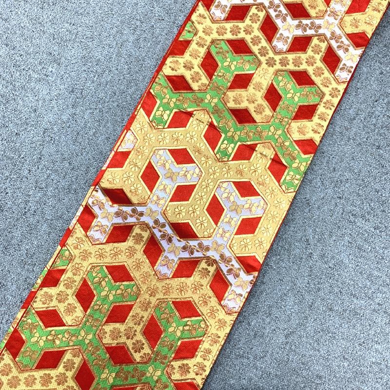 511ag11□七五三 七歳 女児 着物&袋帯 絞染め 御所車 鶴□状態良好