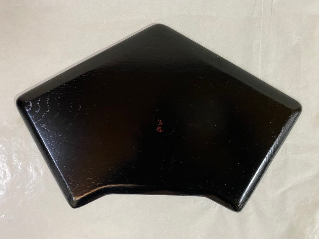 京塗り　木製に本漆　菓子器　銘々皿　洛雅