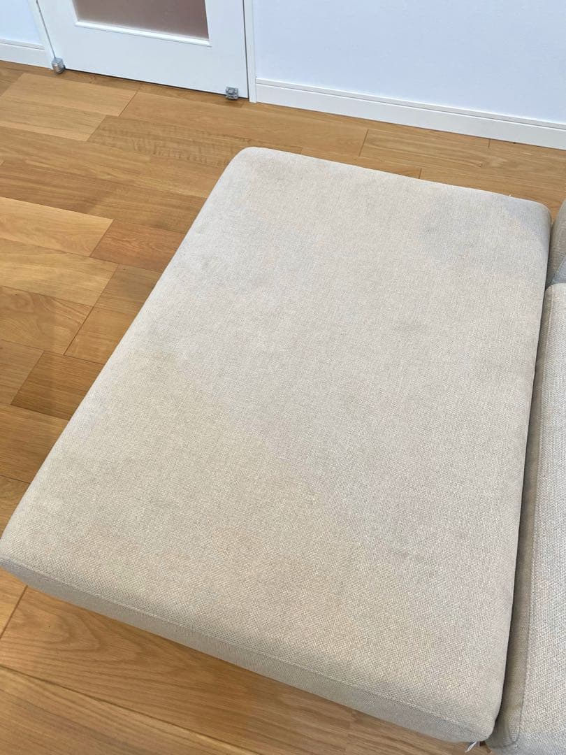 【最終価格】sieve シーヴ レクトユニットソファ オットマン ベージュ