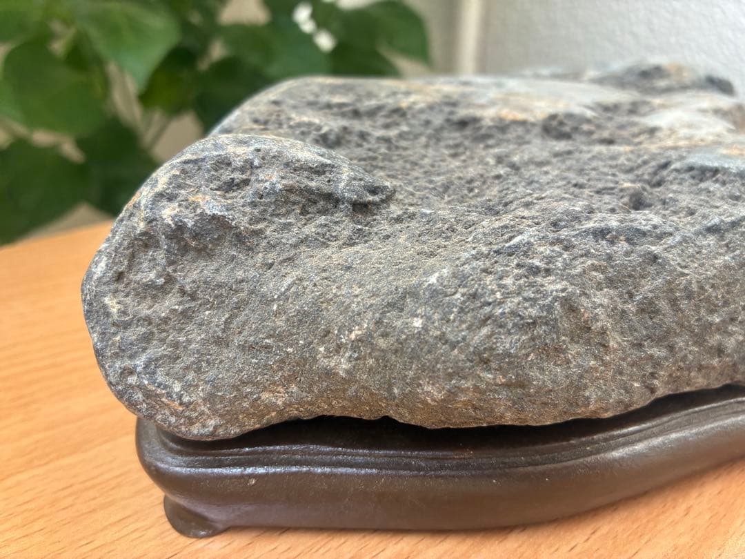 【景色石】天然石 水石 観賞石 台座付き