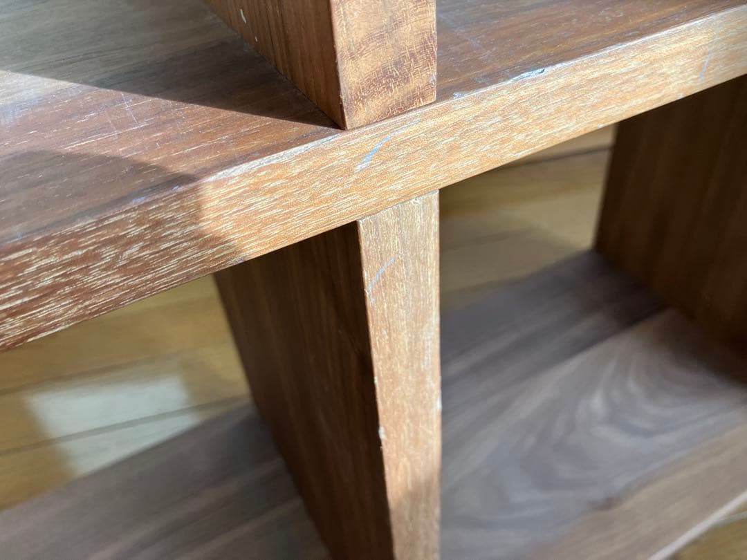 無印良品 スタッキングシェルフセット 5×3 ウォールナット 本棚 間仕切り