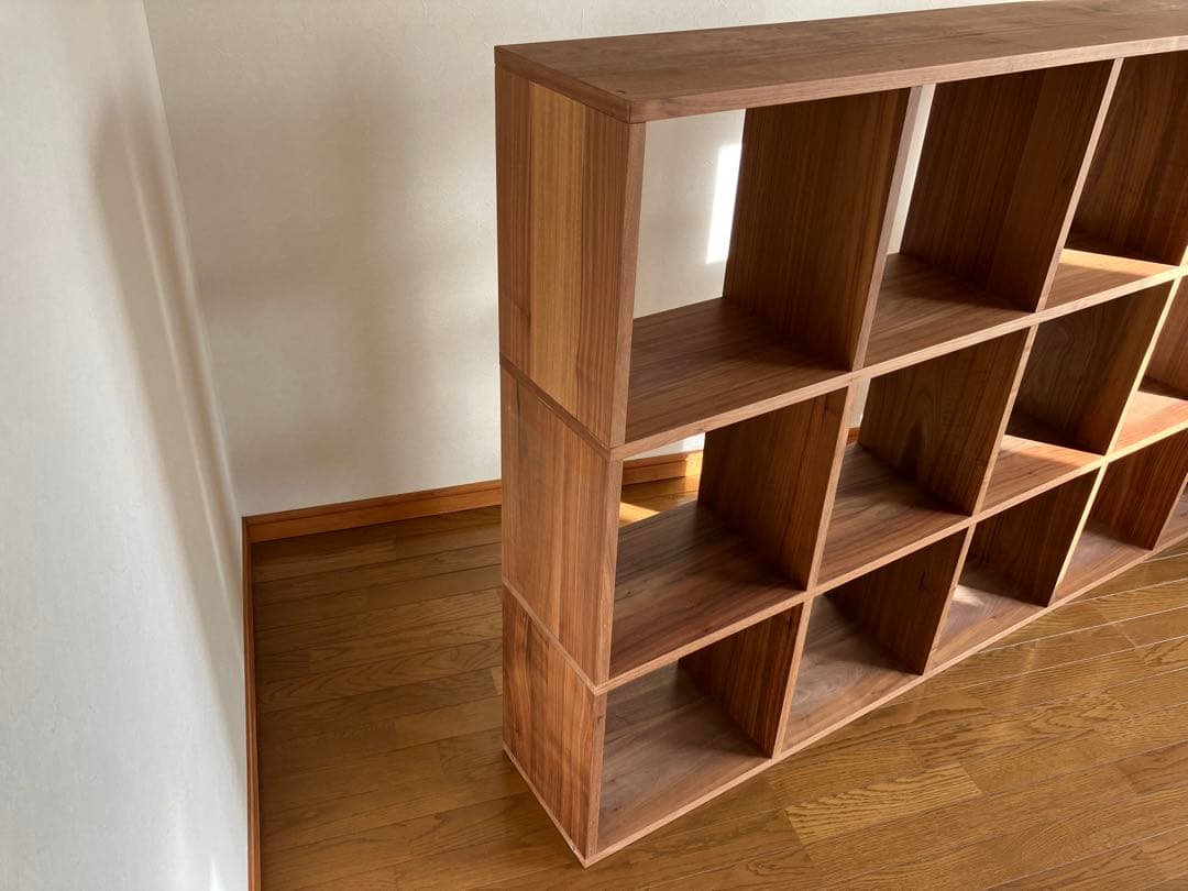 無印良品 スタッキングシェルフセット 5×3 ウォールナット 本棚 間仕切り