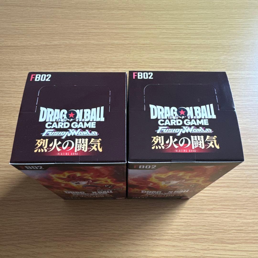 ドラゴンボールカードゲーム烈火の闘気　新品未開封　２ＢＯＸ