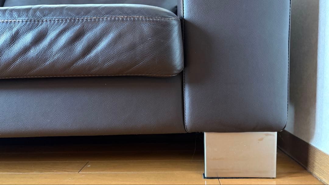 【美品】BoConcept 黒本革　モダンソファ I.D.V.2 ボーコンセプト