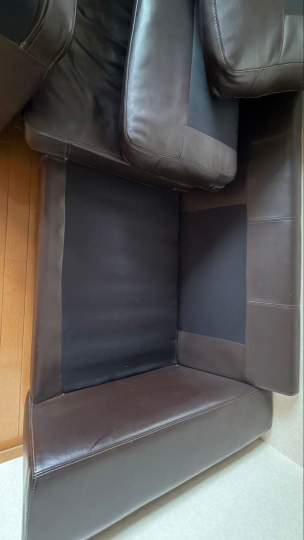 【美品】BoConcept 黒本革　モダンソファ I.D.V.2 ボーコンセプト