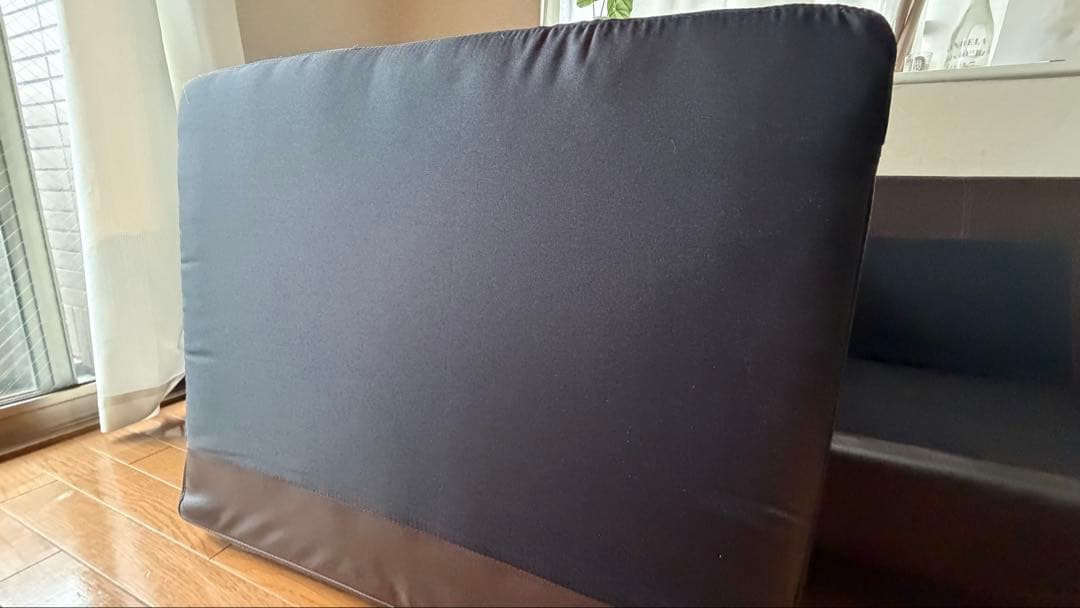 【美品】BoConcept 黒本革　モダンソファ I.D.V.2 ボーコンセプト