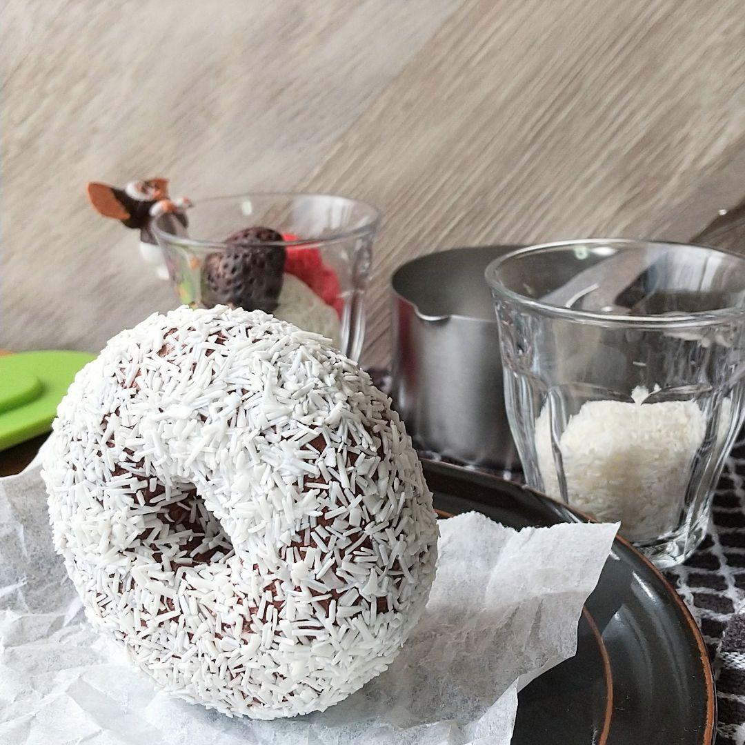 フェイクスイーツ ココナッツチョコドーナツ ココナツチョコレート 食品サンプル